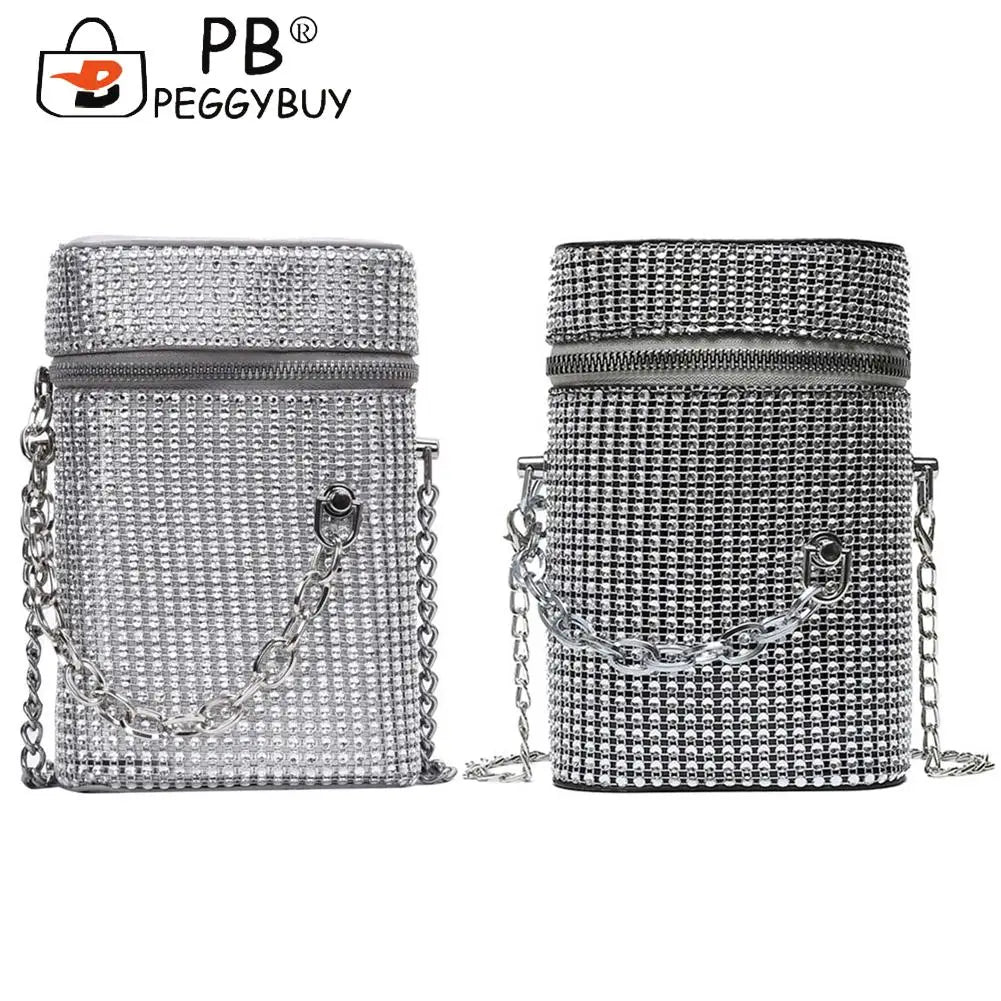 Crystal Shoulder Bag Evening Clutch Crossbody Handbag