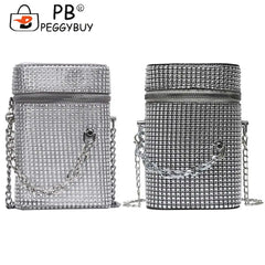 Crystal Shoulder Bag Evening Clutch Crossbody Handbag
