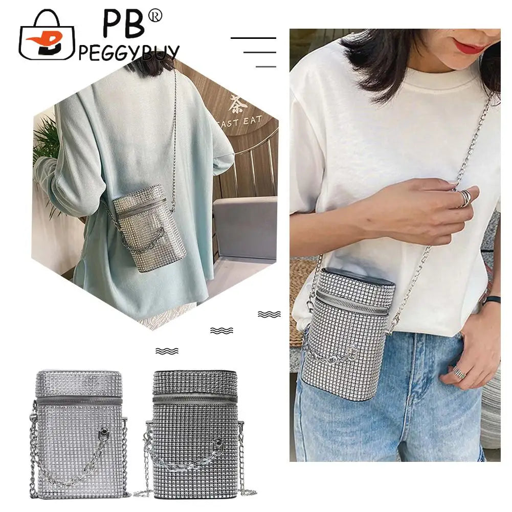Crystal Shoulder Bag Evening Clutch Crossbody Handbag