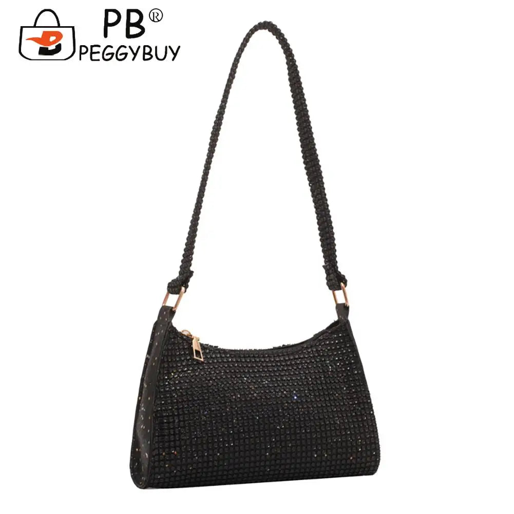 Rhinestones Evening Clutch Bag for Women Wedding Purses Handbag