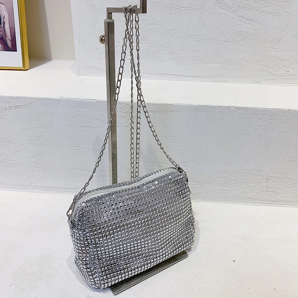 Rhinestone Evening Clutch Bag Crystal Party Wedding Purses Handbag