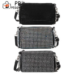 Elegant Crystal Rhinestones Evening Clutch Bag