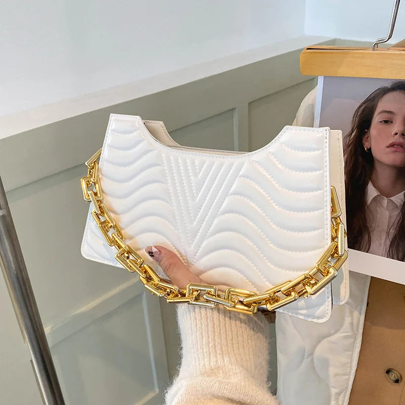 Rhombus Women's Shoulder Bag PU Leather Handbags