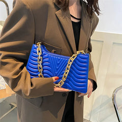 Rhombus Women's Shoulder Bag PU Leather Handbag