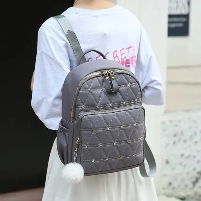Rivet Women Backpack High Oxford School Backpacks female Shoulder Bags