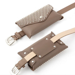 Rivets Waist Pack Fanny Pack Women Waist Bag Phone Pouch