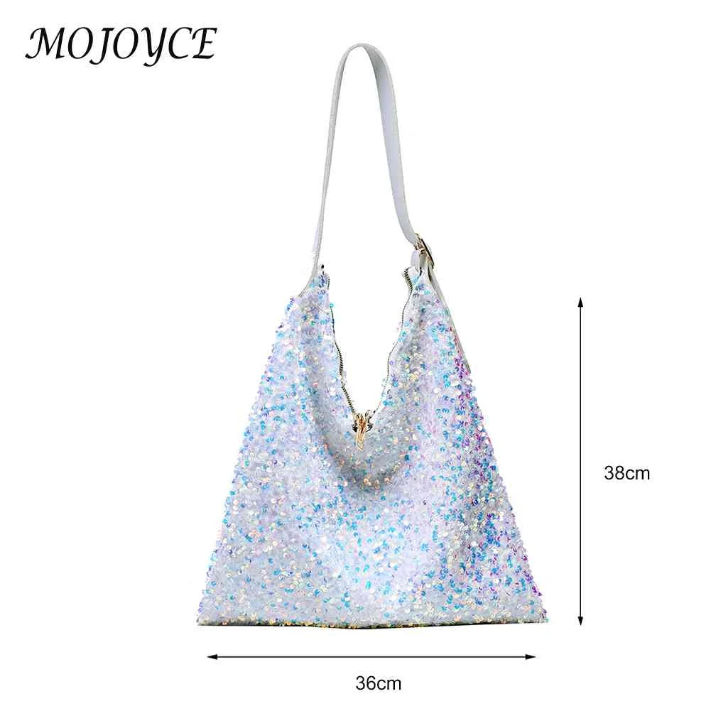Sequin Handbag Women Large Capacity Tote Shopping Bags
