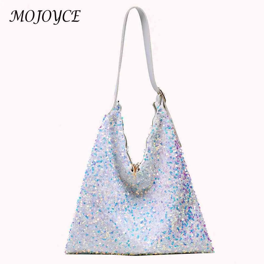 Sequin Handbag Women Large Capacity Casual Tote Clutches Shopping Bags