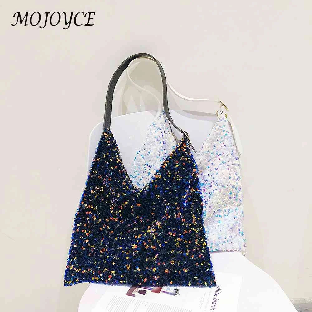 Sequin Handbag Women Large Capacity Tote Shopping Bags
