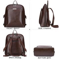 Sequined Leather Backpack Women Shoulder Bags Large Capacity Travel Bagpack