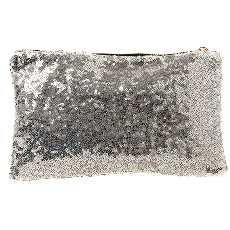 Sequins Envelope Clutch Bag Women Party Evening Handbag Purse Wallet