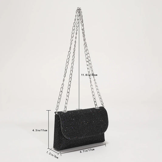 Sequins Underarm Shoulder Bag Women Party Handbag