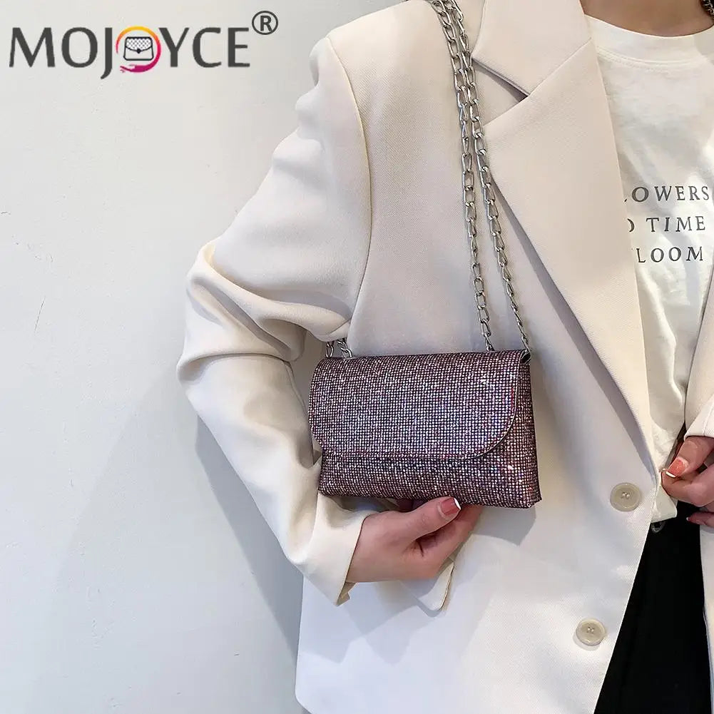 Sequins Underarm Shoulder Bag Women Party Handbag