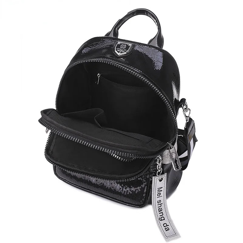 Sequins Women's Backpack School Bags 3-In-1 Travel Bagpac