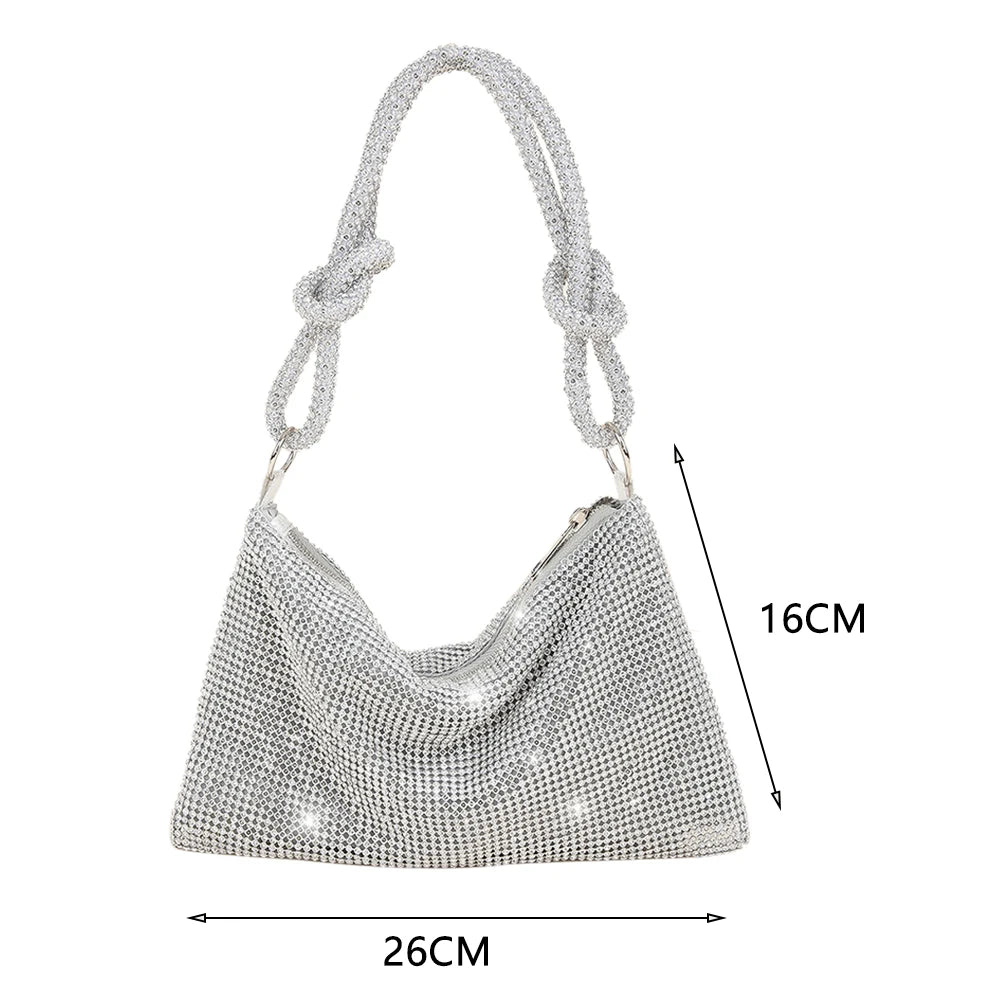 Shinny Evening Clutch Bag For Women Dinner Party Wedding Purses Handbag