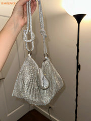 Shinny Evening Clutch Bag For Women Dinner Party Wedding Purses Handbag