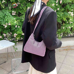 Sparkling Evening Clutch Underarm Shoulder Bag for Women