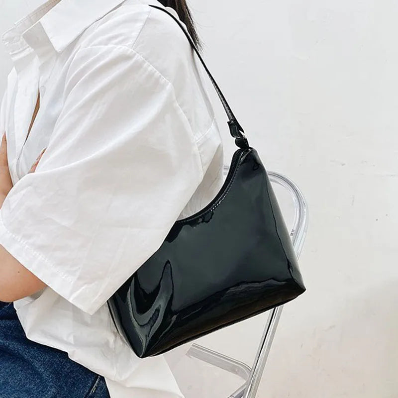 Women's Leather Shoulder Bag Brands Armpit Lady Underarm Bag