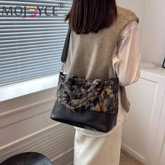 Autumn Winter Women Tote Messenger Bag Large Capacity