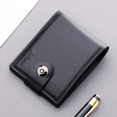 Short Women's Wallet PU Leather Zipper Purses For Women Double Pockets