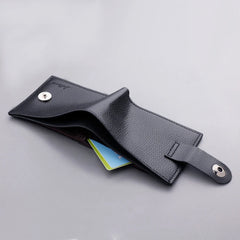 Short Women's Wallet PU Leather Zipper Purses For Women Double Pockets