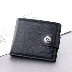 Short Women's Wallet PU Leather Zipper Purses For Women Double Pockets