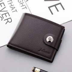 Short Women's Wallet PU Leather Zipper Purses For Women Double Pockets