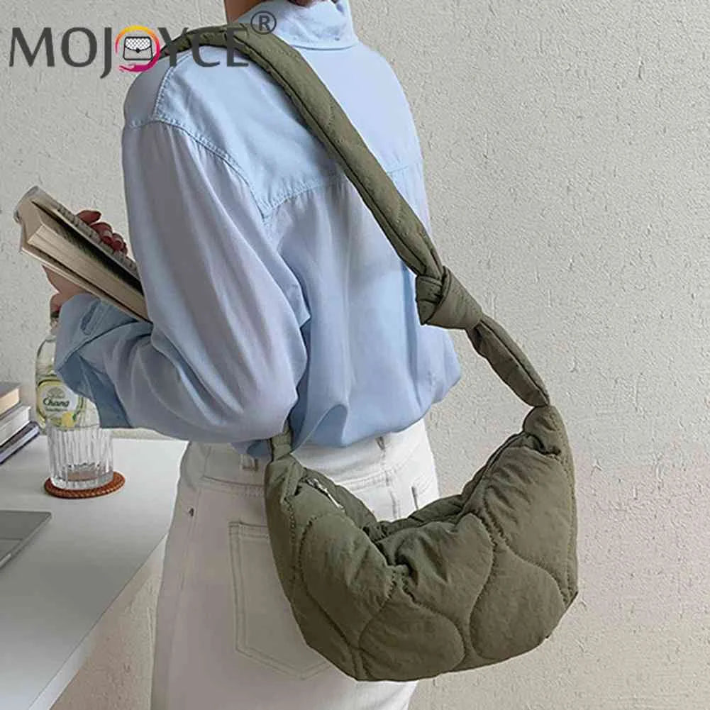 Shoulder Bag Autumn Winter Crossbody Bags Solid Rhombic Lattice Large Capacity