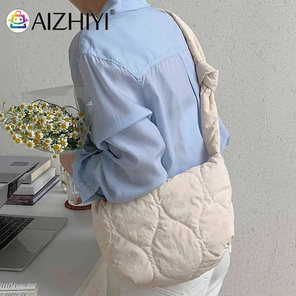 Shoulder Bag Autumn Winter Ladies Handbags Solid Rhombic Lattice