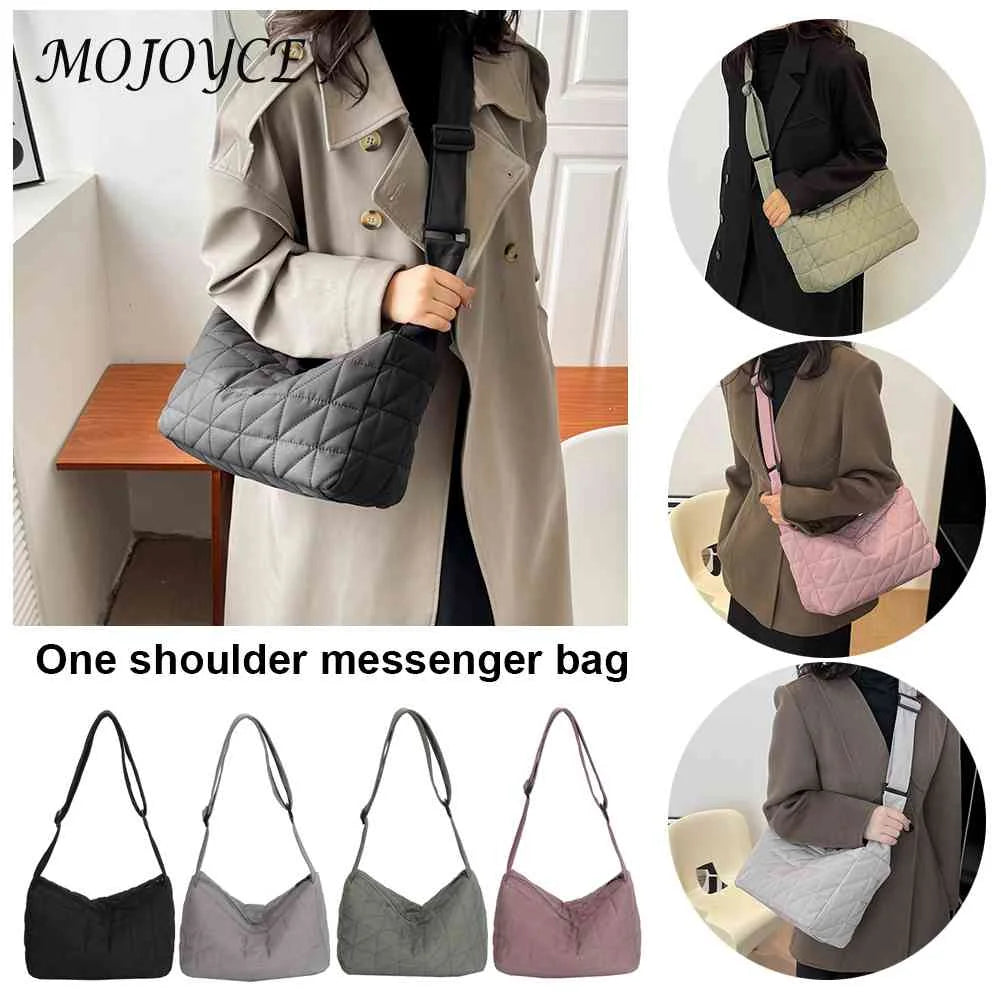 Quilted Shoulder Bag for Travel Shopping