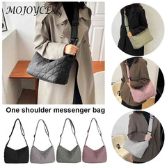 Quilted Shoulder Bag for Travel Shopping