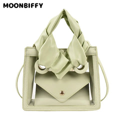 Transparent Shoulder Bag Crossbody Jelly Handbag Tote Purse