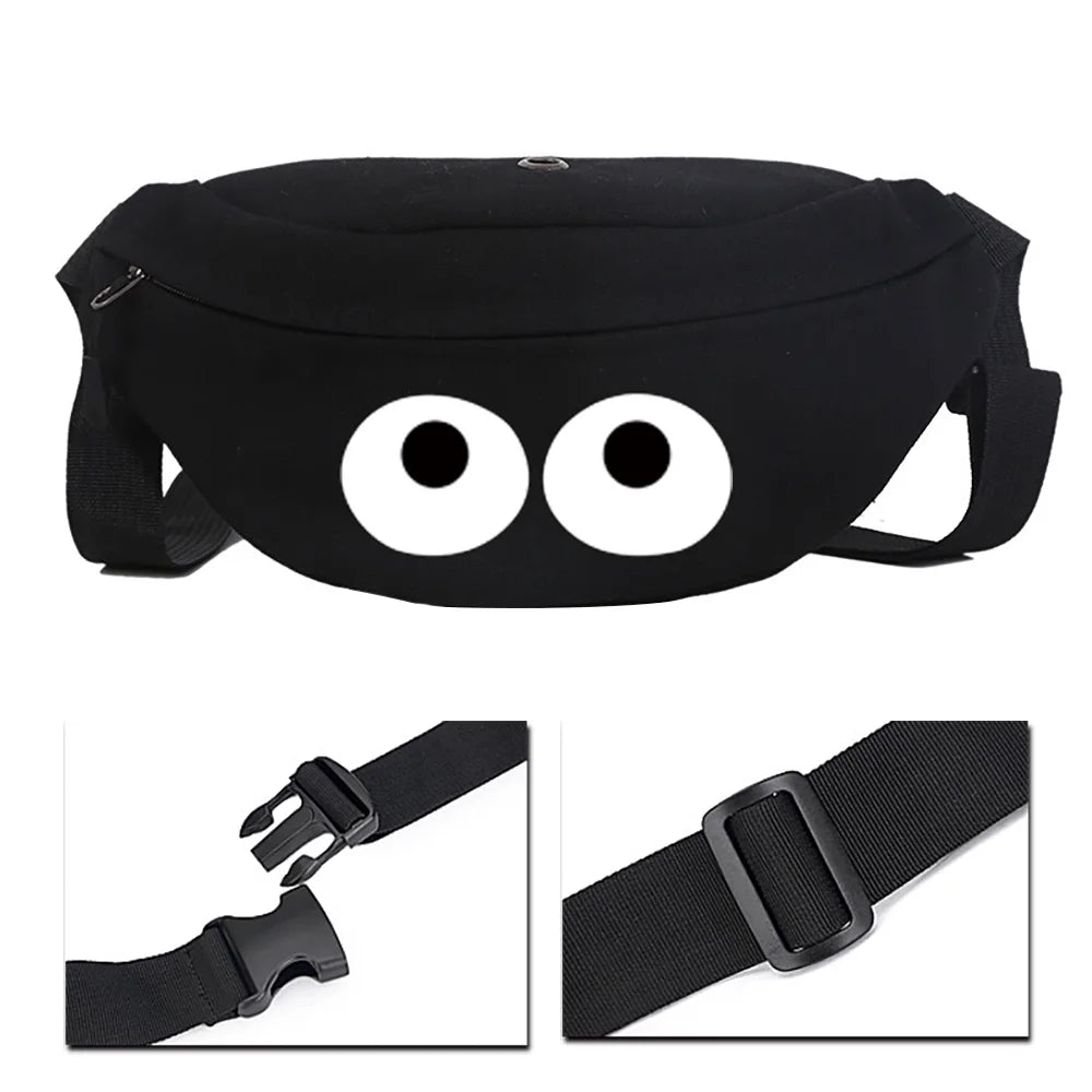 Unisex Shoulder Chest Bag Tool Waist Travel Crotch Funny Print Series