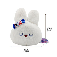 Rabbit Shoulder Bag Crossbody Phone Purse Zipper Closure