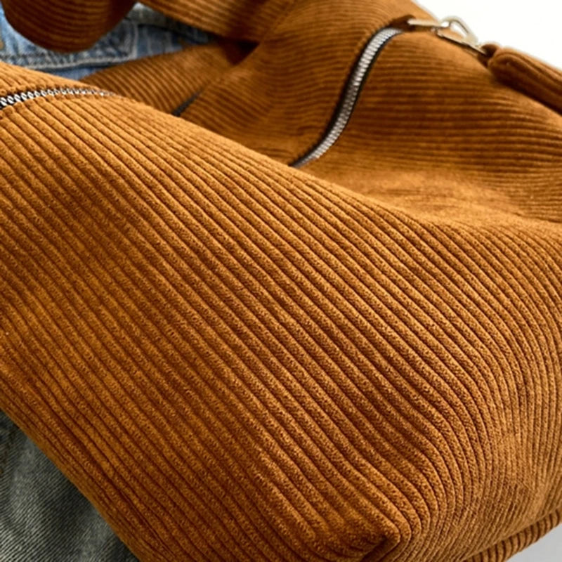 Women's Corduroy Shoulder Bag Handbag