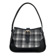 Plaid PU Leather Women's Shoulder Bag