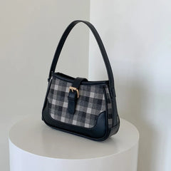 Plaid PU Leather Women's Shoulder Bag