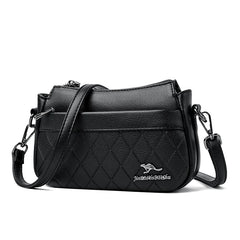 Sheepskin Leather Shoulder Bag Crossbody Handbag Zipper Sac A Main Femme