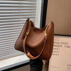 Casual Bucket Bags Women's Retro Shoulder Bags Chain Bags