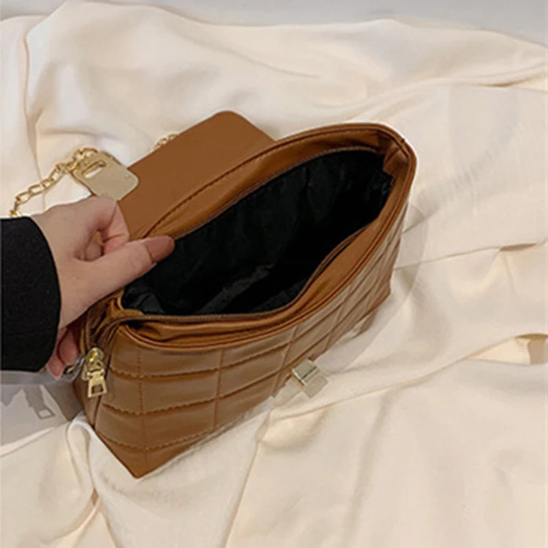 Women's PU Leather Shoulder Bag Small Crossbody Handbag
