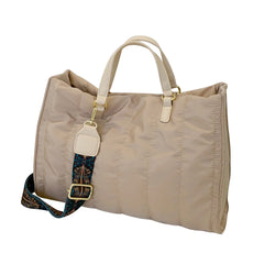 Shoulder Handbag Large Capacity Women Messenger Bag Solid Soft for Travel