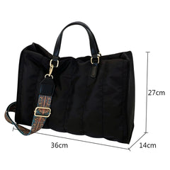 Shoulder Handbag Large Capacity Women Messenger Bag Solid Soft for Travel
