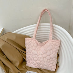 Quilted Shoulder Underarm Bag Tote Solid Large Capacity Women Crossbody Bag