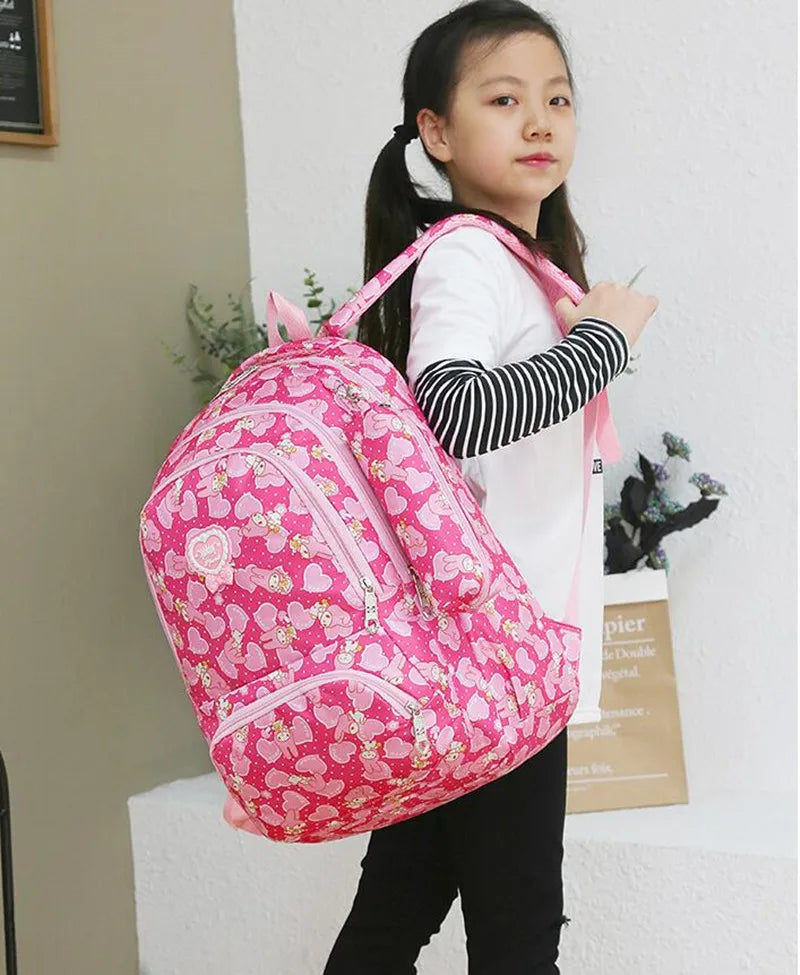 Children's Lightweight Printed School Bag with Shoulder Strap