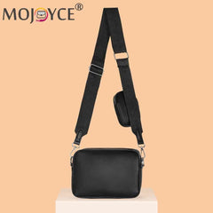 Leather Shoulder Tote Bag with Rhombus Pattern