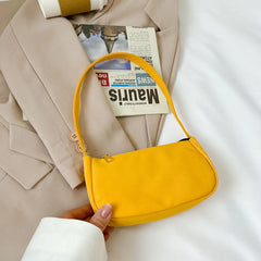 Small Nylon Tote Bag Underarm Purse Autumn Clutch