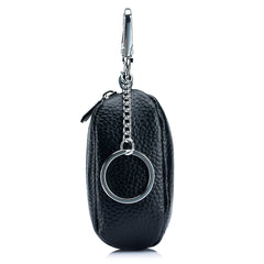 Men's Soft Leather Key Holder with Keychain Ring
