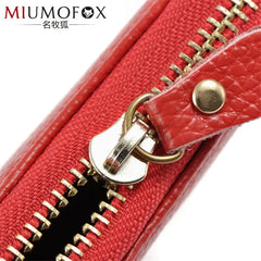 Leather Keychain Key Bag Wallet 8 Key Holder Organizer