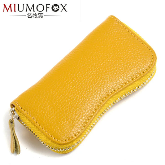 Leather Keychain Key Bag Wallet 8 Key Holder Organizer