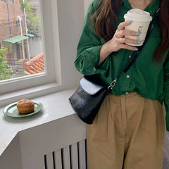 Vintage Women Messenger Bag PU Leather Shoulder Bag